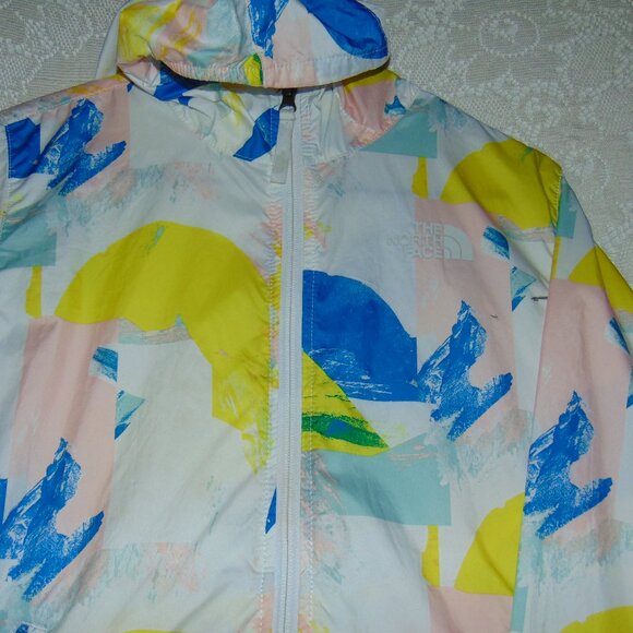 The North Face Windbreaker Jacket Girls L 14/16 Multi Colorbock Rain Coat Youth - Picture 3 of 11